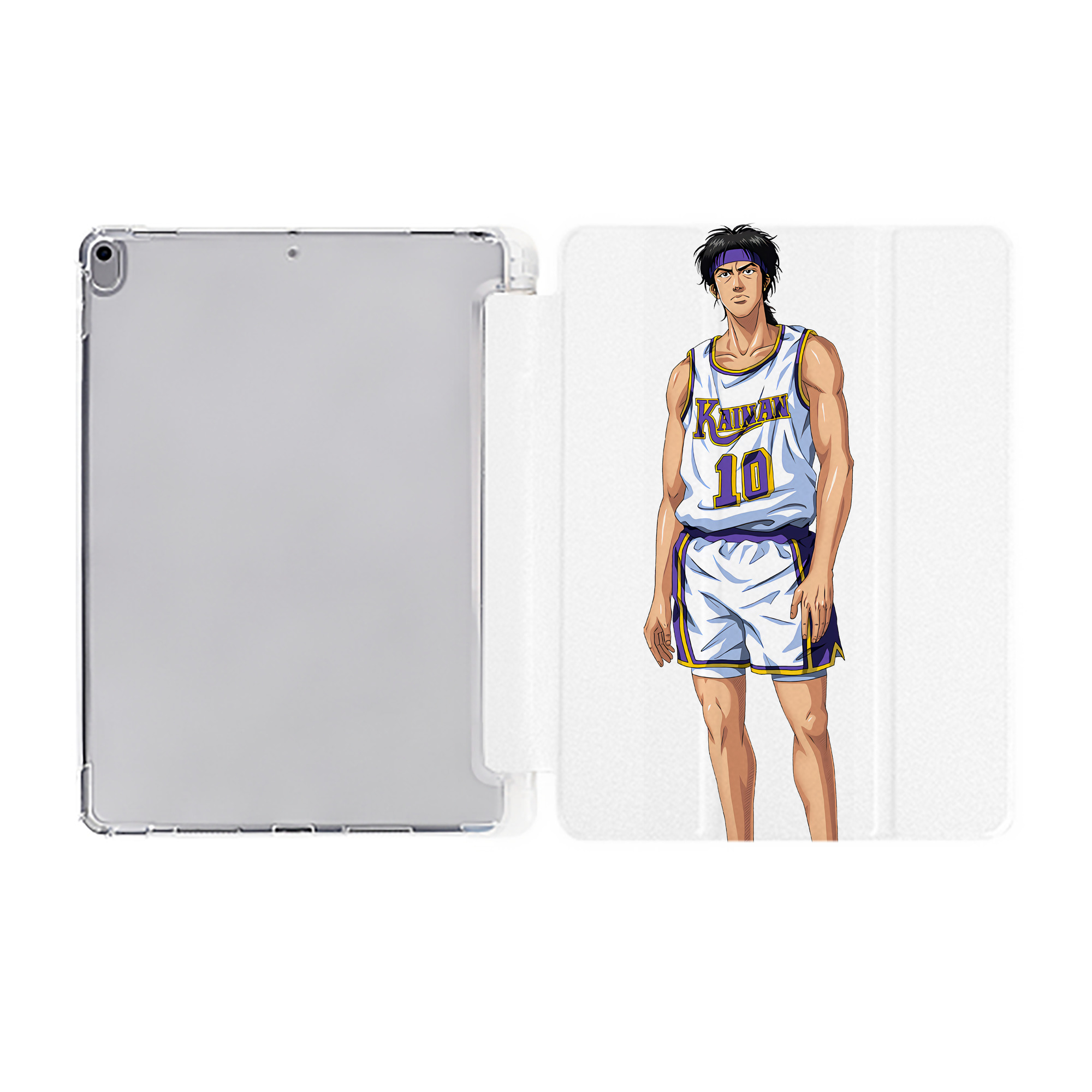 （画像用） SLAM DUNK／スラムダンク IPad ケース ペン収納付き 三つ折りスタンド PUレザー×シリコン 対応機種9.5/10.5/10.9インチ